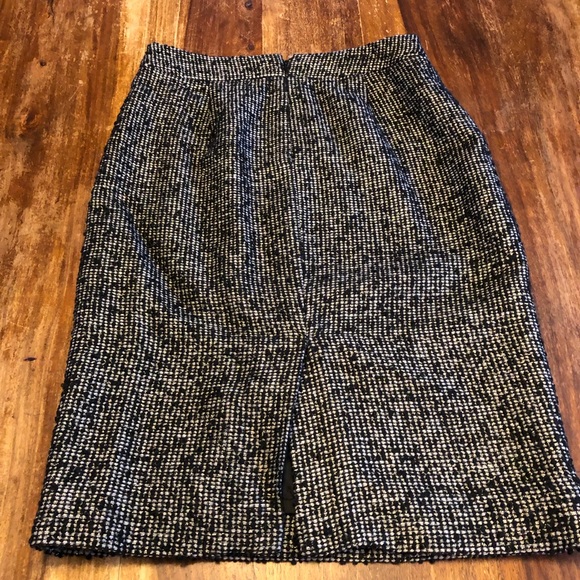 J.Crew tweed metallic pencil skirt - Picture 4 of 7